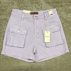 Judy Blue Women's Light Purple Cargo Shorts